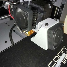 streamliner i3 fan duct low profile lightweight effective cooling tool 3d printer parts wanhao 3d print model - Mito3D