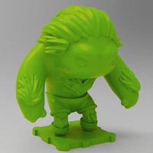 blanka de street fighter jeu les miniatures figurines d'action jouets fabricant plakit purakito objets collection collections 3d print model - Mito3D