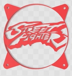 street fighter grid fan streetfighter pc 3d print model - Mito3D