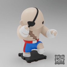 street fighter sagat game collectible collection miniature figurine action figure toys toymaker purakito plakit2 balrog vega bison videogame 3d print model - Mito3D