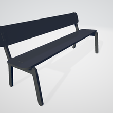 street furniture bench architecture 3d print model - Mito3D