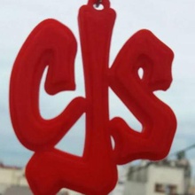 street key ring fashion cjs rock national rockargentine 3d print model - Mito3D