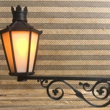 street lamp miniature antique wall mounting 3d print model - Mito3D