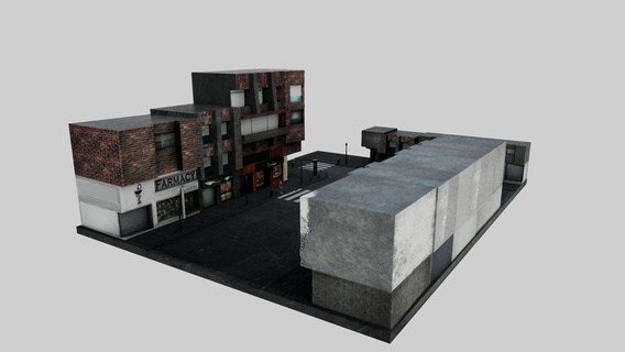 rua modelo vida urbano 3d print model - Mito3D