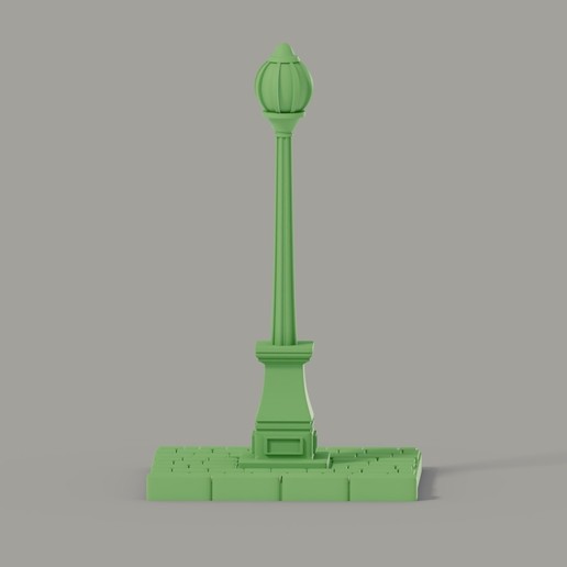 - Straßenbeleuchtung Architektur street light asset Modell Spiel Kunst 3D print model - Mito3D