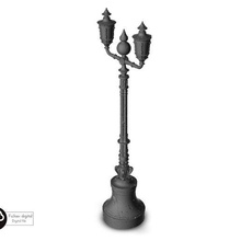 streetlight 1 - warhammer resin age sigmar bolt action flames war architecture house thumbnails building scenery wargame figures game land dungeon fantasy games accessories 3d print model - Mito3D