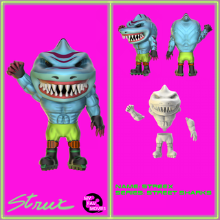 streex street sharks funko pop custom movies series shark 3d print model - Mito3D