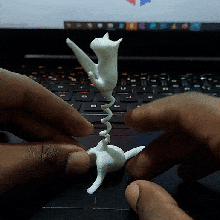 estrés alivio gato juguete cate geométrico divertido to jugar stl lindo tono 3d print model - Mito3D