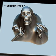 étiré crâne art tissu spandex étendue os squelette Halloween terrifiant effrayant 3d print model - Mito3D
