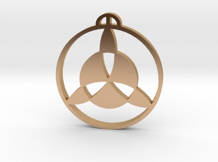 strethall essex crop circle pendant harvest 3d print model - Mito3D