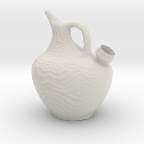 estriado botijo.casa.florero.de un vaso.lanzador 3D print model - Mito3D
