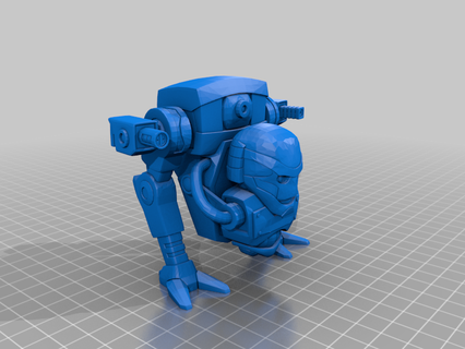 strider mini-figure collectible cyborg guardian model ps1 psx quake 2 quakecon star strogg tank toy creatures 3d print model - Mito3D