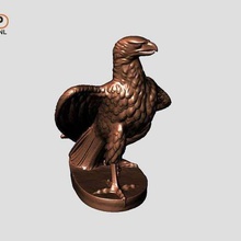 schreitende Adler Skulptur Kunst 3d-scan Tier Vogel eagle statue durchsucht Replikate 3d print model - Mito3D