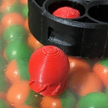 Streik 127mm 50 Kaliber Flossen Gadget Paintball 3d print model - Mito3D