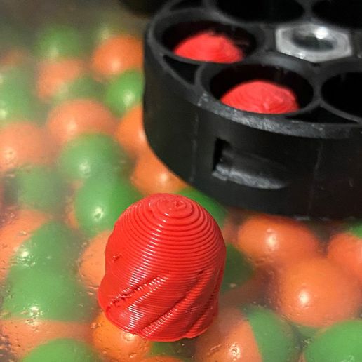 sciopero 127mm 50 calibro rigatura gadget paintball 3D print model - Mito3D