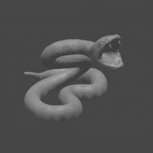 striking snake art animal toy sculpture action figure decore 3d print model - Mito3D