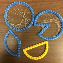 string art envelopes circle math 3d print model - Mito3D