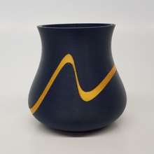 striscia swoosh vaso casa abbymath la decorazione arredamento art doppia estrusione dual il 3d print model - Mito3D