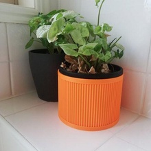 stripe vase planter 143 sizes 3d print model - Mito3D