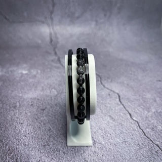 stripes beads bracelet art jewelry jewellry clasp style stylish fashion cool gift pla tpu 3d print model - Mito3D