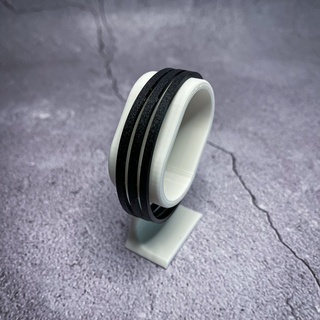 stripes bracelet art jewelry jewellry bracelet stripes clasp style stylish cool gift pla tpu  3d print model - Mito3D