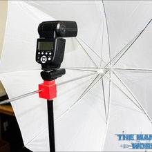 strobist style umbrella holder light stands gadget photography flash mount photos photo studio 3d print model - Mito3D