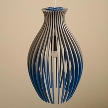 Streifen lamp2 Lampe Lampenschirm e14 passend Birne Beleuchtung Licht Vase Innen Schatten Erleuchtung 3d print model - Mito3D