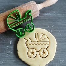 poussette biscuit coupeur cuisson bébé pâte forme cuisine cuire biscuits speculoos 3d print model - Mito3D
