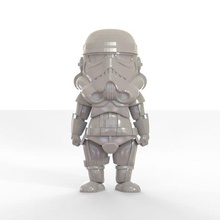 stromtrooper funco pop remixare giocattolo arte gadget 3d print model - Mito3D