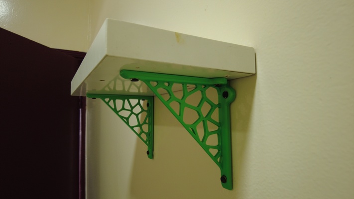 strong brackets wall mounted shelves home shelf bracket l 3d printed 3d print model - Mito3D