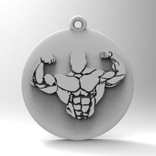 strong man jewelry pendant jewel 3d print model - Mito3D