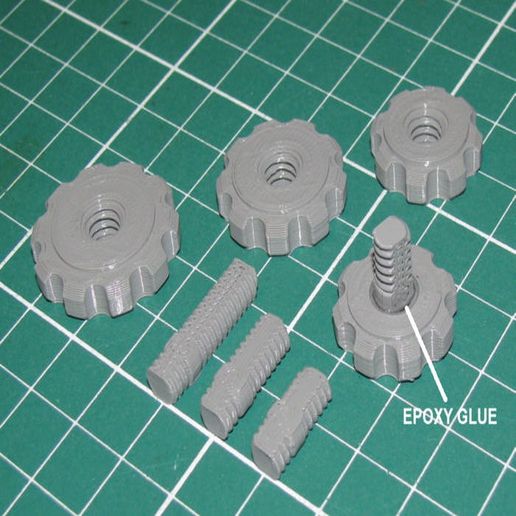 Forte tripé parafuso 1 4 remixar gadget 14 20 Câmera 3D print model - Mito3D