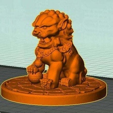 stronghero3d stonelion sculptures 3d print model - Mito3D