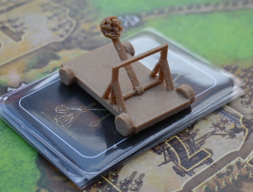 fortaleza catapulta jogo tabuleiro componentes brinquedo jogos brinquedos conjunto acessórios 3D print model - Mito3D