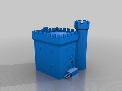 stronghold - keep small castle props accessories cosplay costume 3d print model - Mito3D