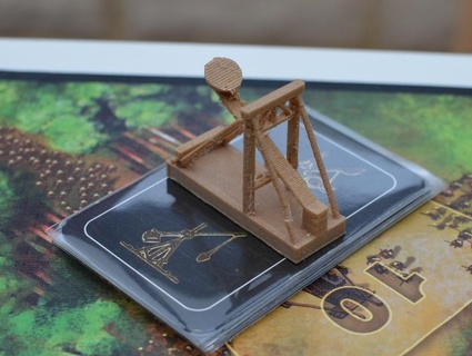 stronghold - trebuchet boardgame components toy game toys playset accessories 3d print model - Mito3D
