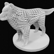 structural dog various statuette decoration structure 3d print model - Mito3D