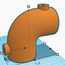 strukturell passend 43mm pvc Schlauch 90 Ellbogen Gadget modular artikulieren Naughties 3d print model - Mito3D