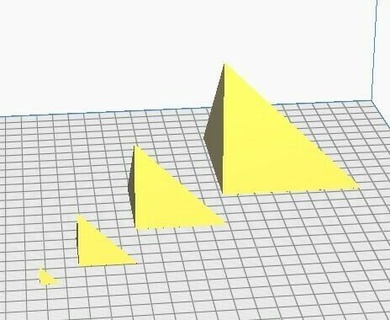 yapı stl dosya 3dprint canlandırmak animasyon kodu kodlama küp yüzler faset az openscad puan çokyüzlü basit zirveler Bölünmüş Ölçek tetrahedron dörtyüzlü tepe 3d baskı 3d print model - Mito3D