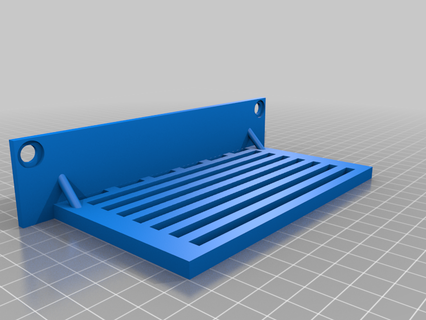 structured media cabinet shelf 6in 3d print model - Mito3D