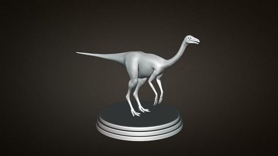 struthiomimus dinosaur 3d printing toy print model toys 3d print model - Mito3D