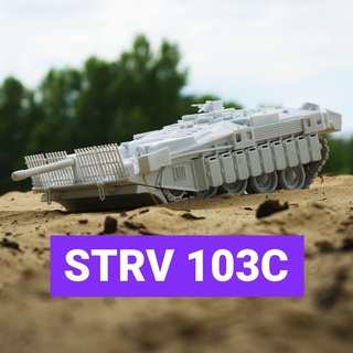 strv 103c rc Panzer Henglong strv103 3d print model - Mito3D
