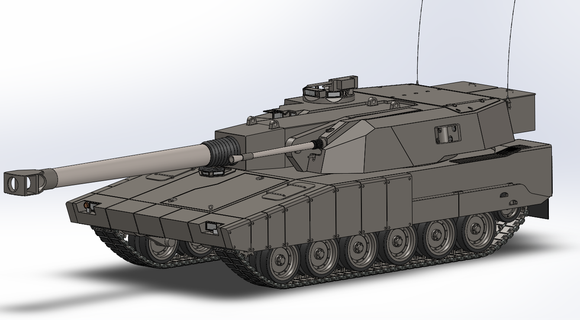 strv 2000 1 72 oyun tank 3d print model - Mito3D