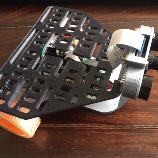 sts pi pimoroni adaptador plato artilugio creado freecad zumbido frambuesa robótica 3D print model - Mito3D