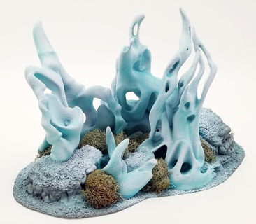 stub outcropping cluster b ghost stone dynamic hills terrain terrainify scatter miniatures dnd d&d wargaming rpg roleplayinggame 3d print model - Mito3D