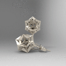 brinco do parafuso prisioneiro da uma coleção jóias design de Modelo 3d carcaça resina tessellation dise o joyas modelo fundici n anycubic brincos teselado joyer 3d print model - Mito3D