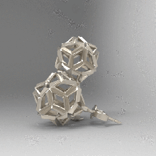 Ohrstecker zwei Sammlung ein Schmuck Schmuck-design 3d-Modell casting Harz tessellation ewelry dise o, joyas modelo 3d fundici n anycubic stud Ohrringe resina teselado joyer 3d print model - Mito3D