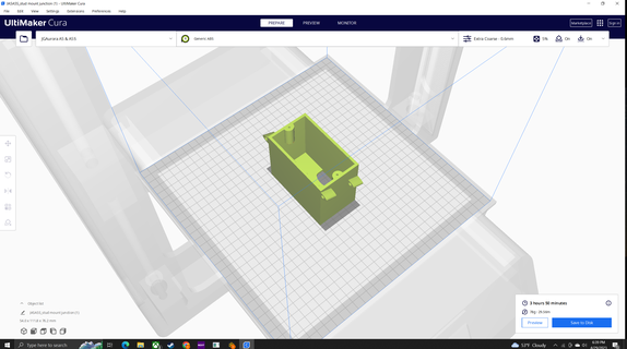 damızlık monte elektriksel Kutu ev inşa etmek inşaat elektrik değiştirmek Kavşak noktası iş 3d print model - Mito3D