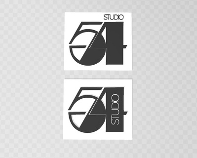 estudio 54 logo disco bailes música partido 3d print model - Mito3D