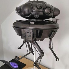 estudio escala Investigacion droide imperio huelgas estrella guerras espalda desintegrador esb 3d print model - Mito3D